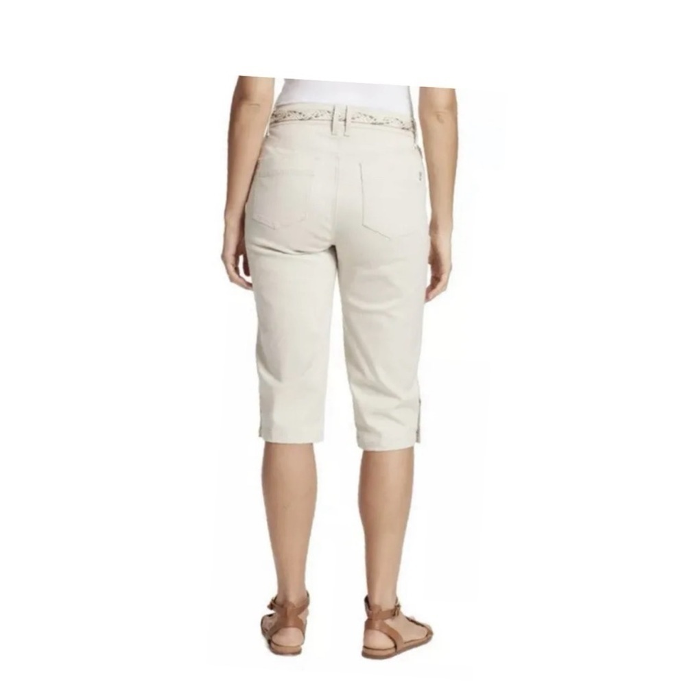 NWT Gloria Vanderbilt Belt Skimmer Capris Slimming 24W $50 - Picture 4 of 10